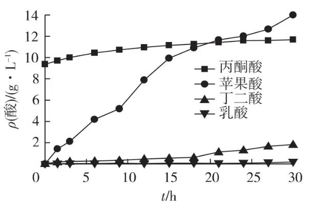 重组大肠杆菌E.coli B0013-1050的琥珀酸生成新途径，L-苹果酸产量提高到14 g/L