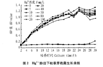 重金属胁迫培养对大肠杆菌和枯草芽孢杆菌生长曲线的影响（一）